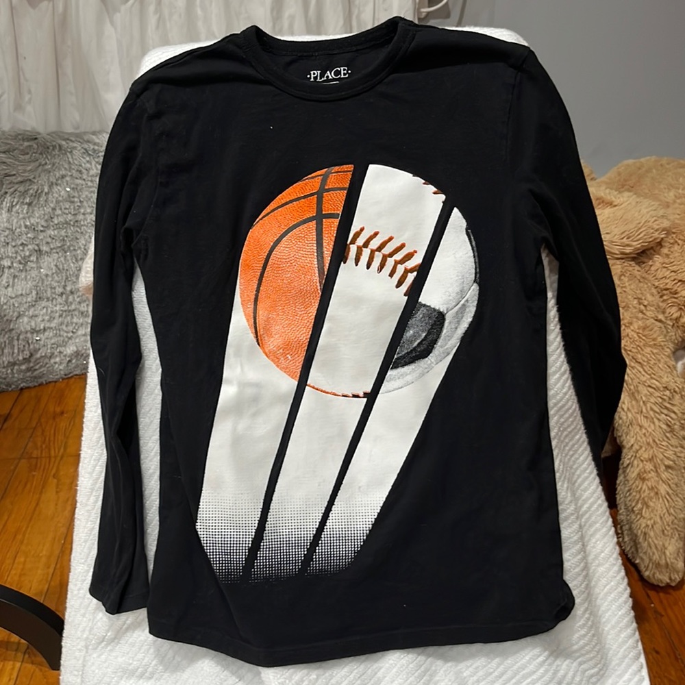 Star Wars and children place size 7_8 boys shirts long sleeves. 2/$20.